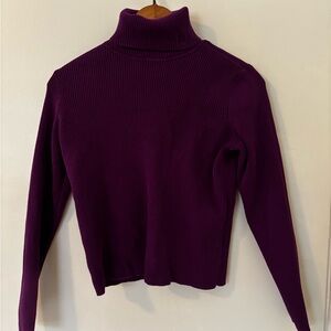 Ralph Lauren Purple Turtleneck Sweater